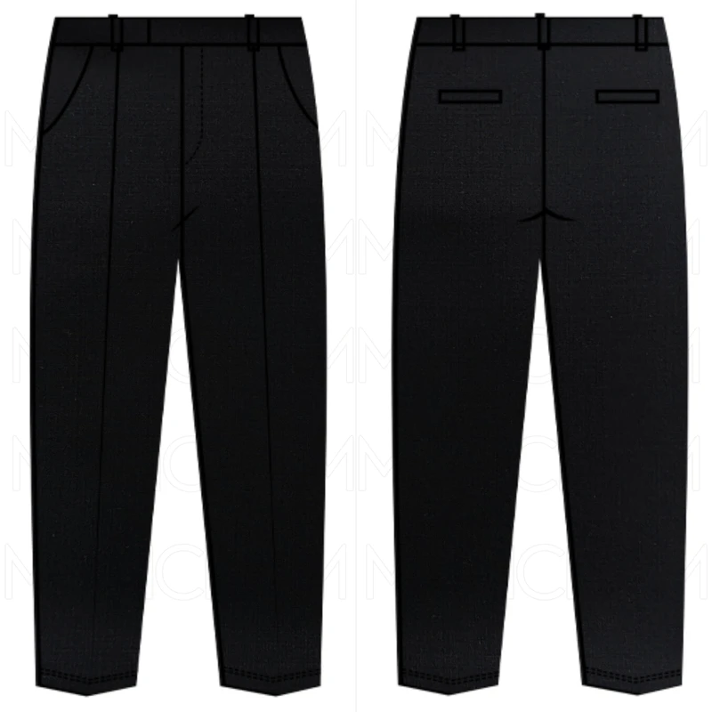 Black Stretchable Bottom Fabric  P942024 - Image 8