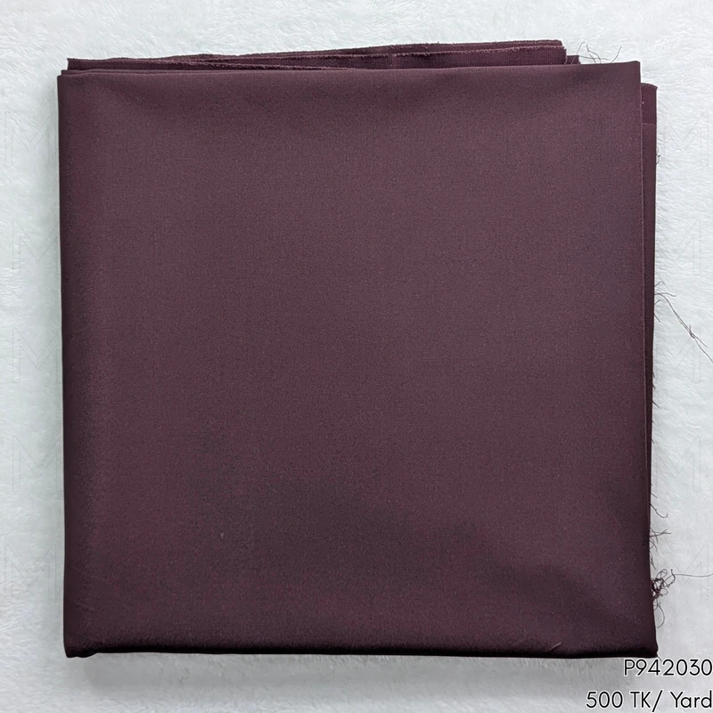 Dark Maroon Cotton Stretchable Bottom Fabric P942030