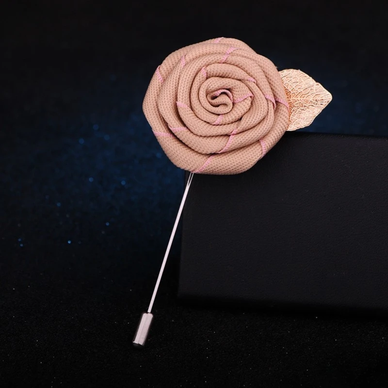 Floral Lapel Pin With Golden Metal Flower. FLP-19 - Image 4
