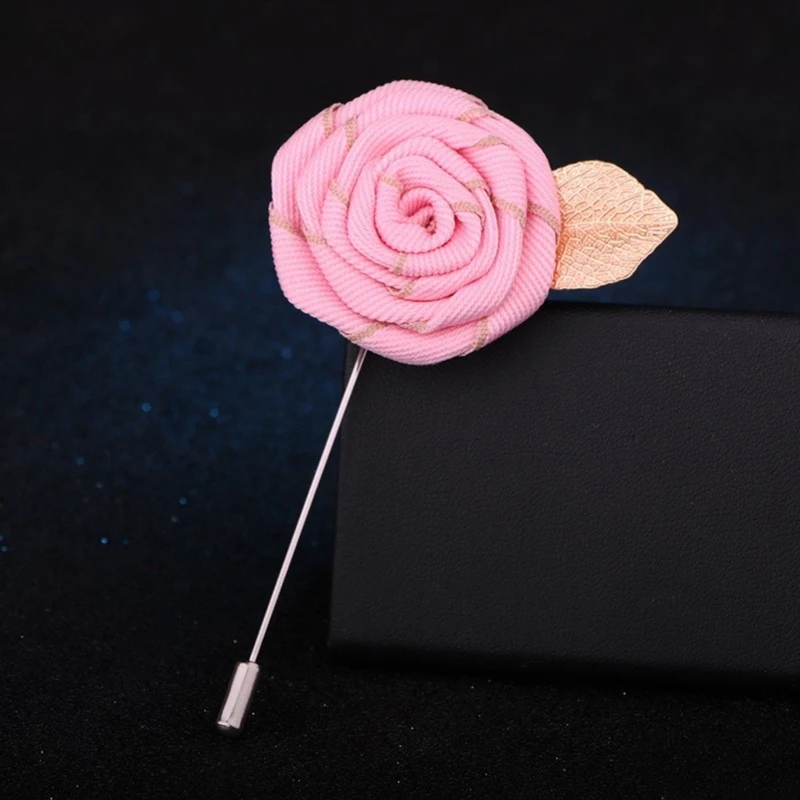 Floral Lapel Pin With Golden Metal Flower. FLP-19 - Image 8