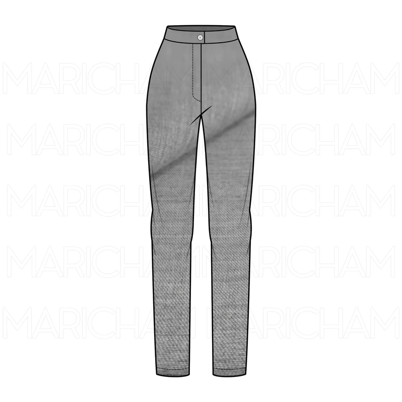 Silver Grey Stretchable Bottom Fabric P942027 - Image 7