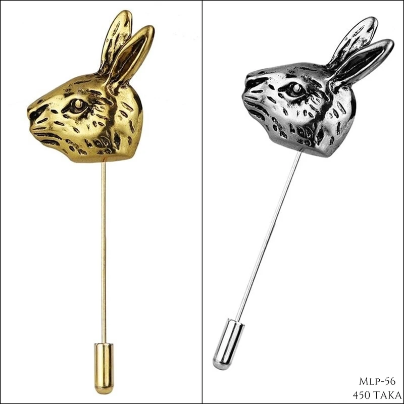 Rabbit Metal Lapel Pin. MLP-56