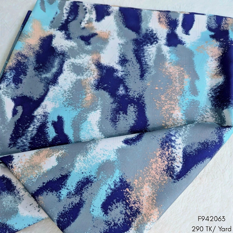 Multicolor Camouflage Design Stretchable Fabric F942063