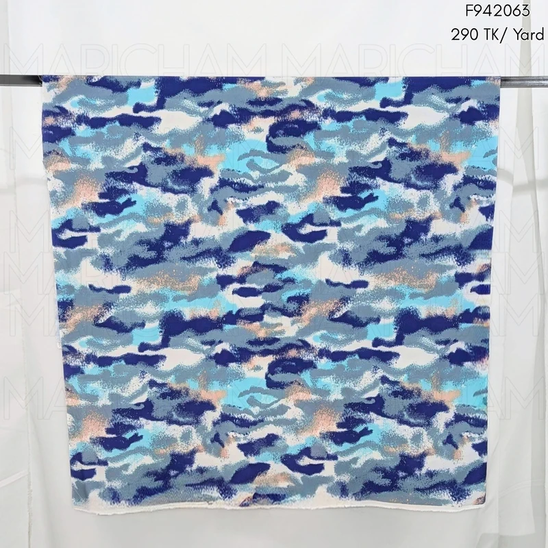 Multicolor Camouflage Design Stretchable Fabric F942063 - Image 3