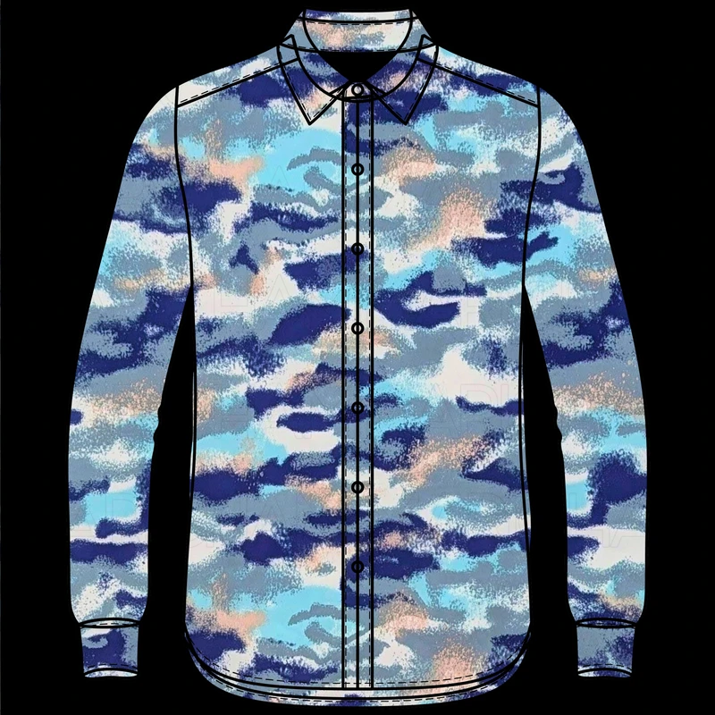 Multicolor Camouflage Design Stretchable Fabric F942063 - Image 4
