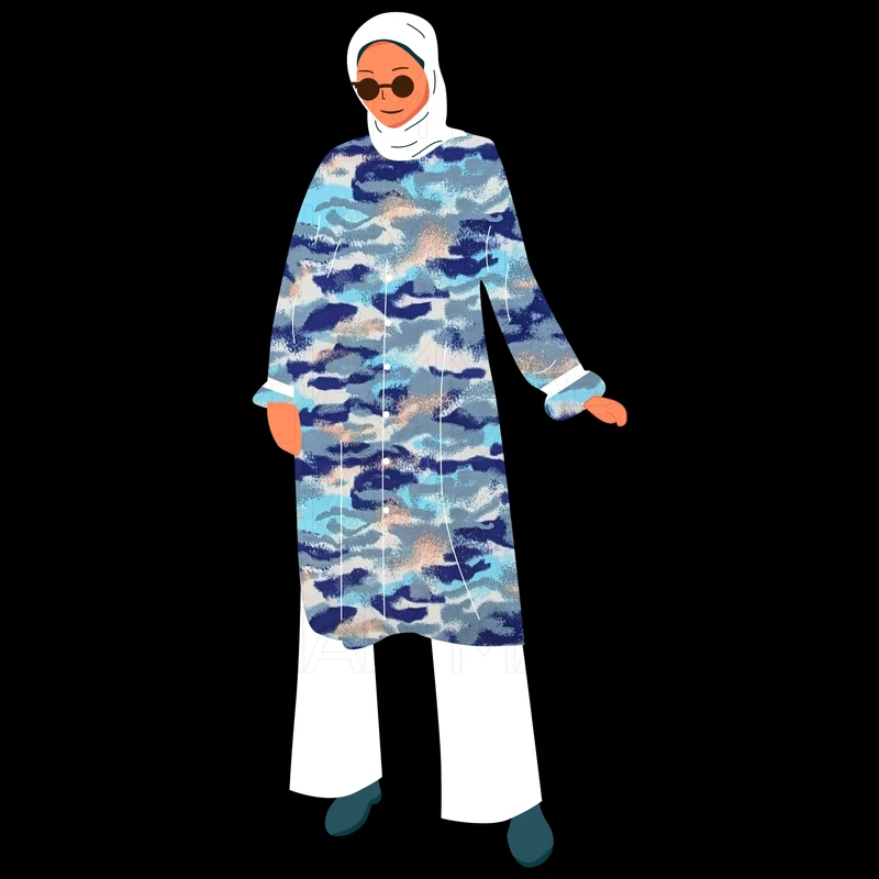 Multicolor Camouflage Design Stretchable Fabric F942063 - Image 9