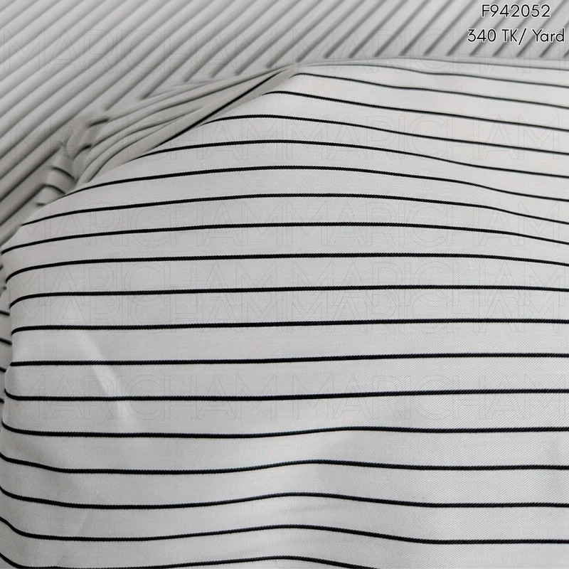 Cotton Striped Fabric F942052 - Image 3