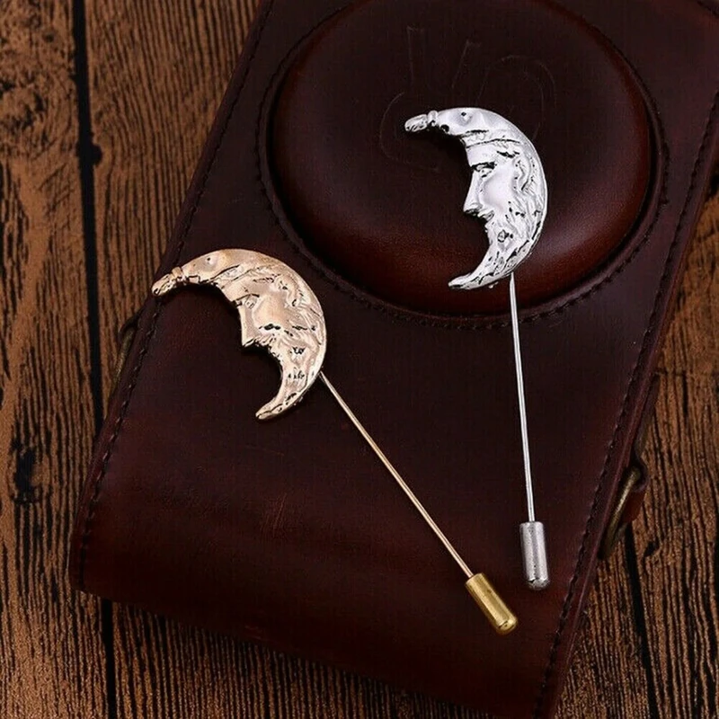 Moon Face Metal lapel Pin. MLP-80