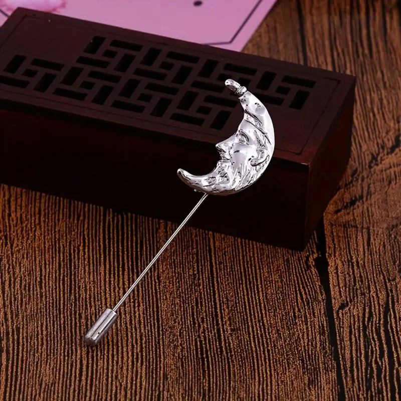 Moon Face Metal lapel Pin. MLP-80 - Image 3