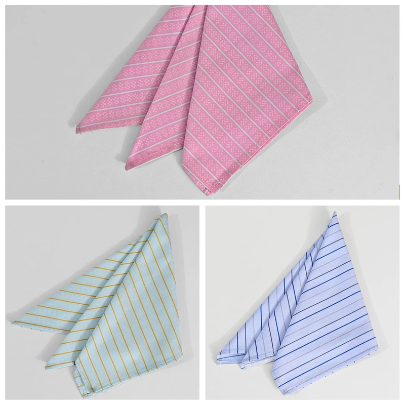 Striped 13x13 Pocket Squares. PS-13026