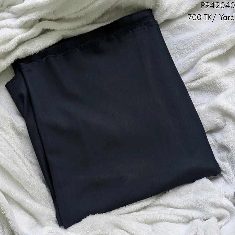 Dark Navy Blue Cotton Stretchable Bottom Fabric P942040