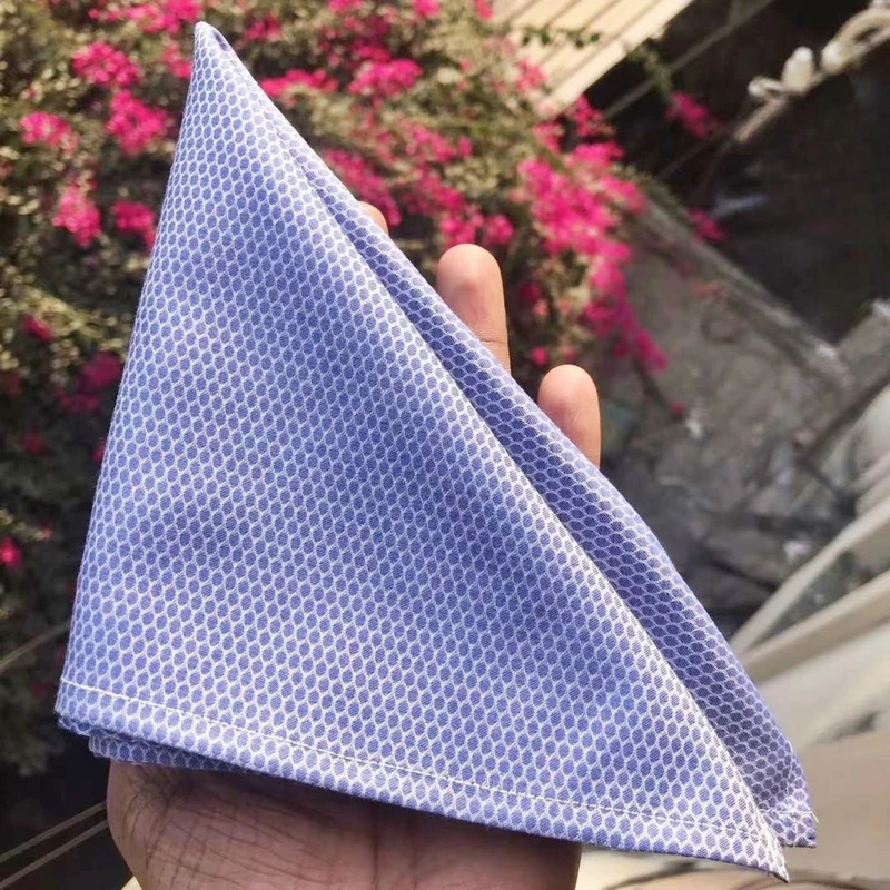 Blue Color 13x13 Pocket Square. PS-13036