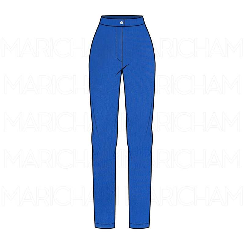 Light Blue Cotton Stretchable Bottom Fabric P9420411 - Image 5