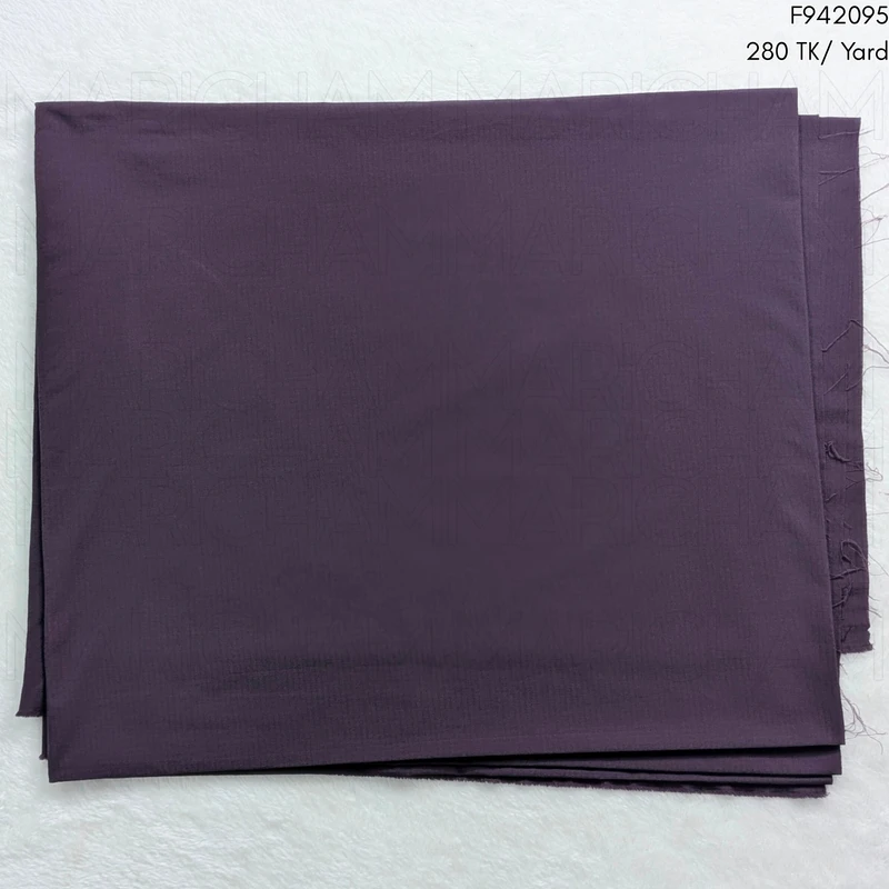 Grape Purple Color Viscose Stretchable Fabric F942095