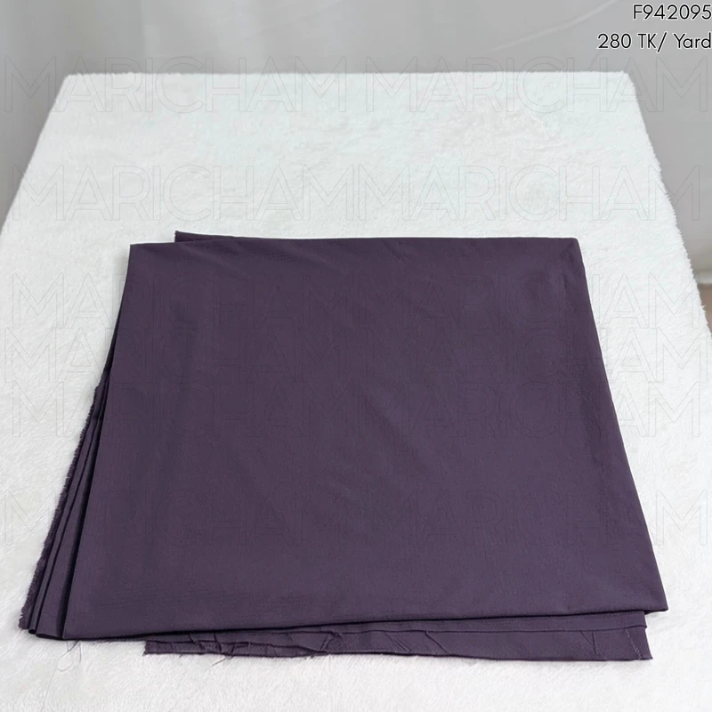 Grape Purple Color Viscose Stretchable Fabric F942095