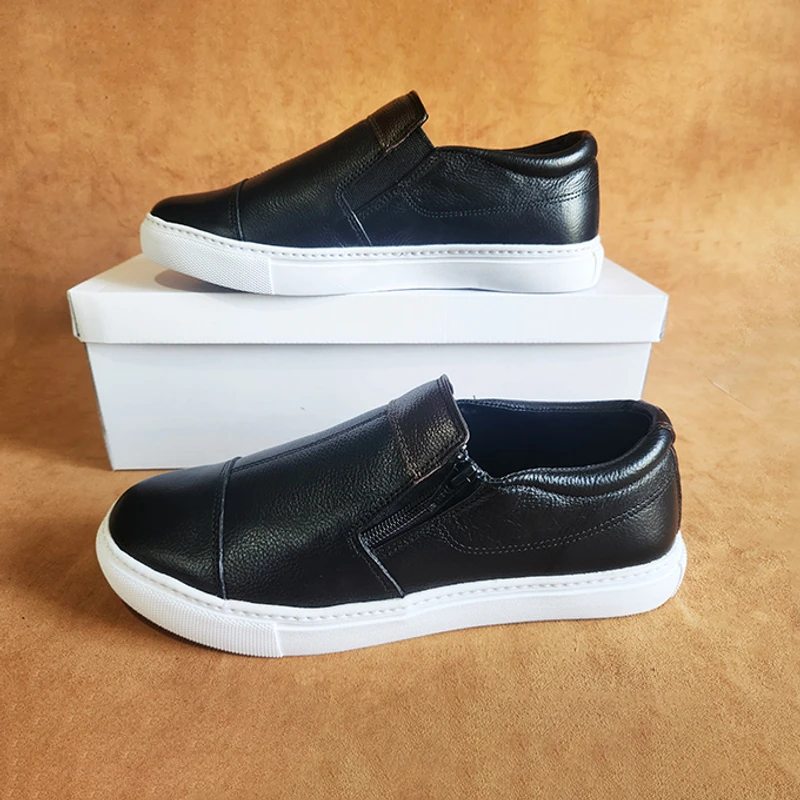 Lightweight 100% Leather Sneaker - Image 3