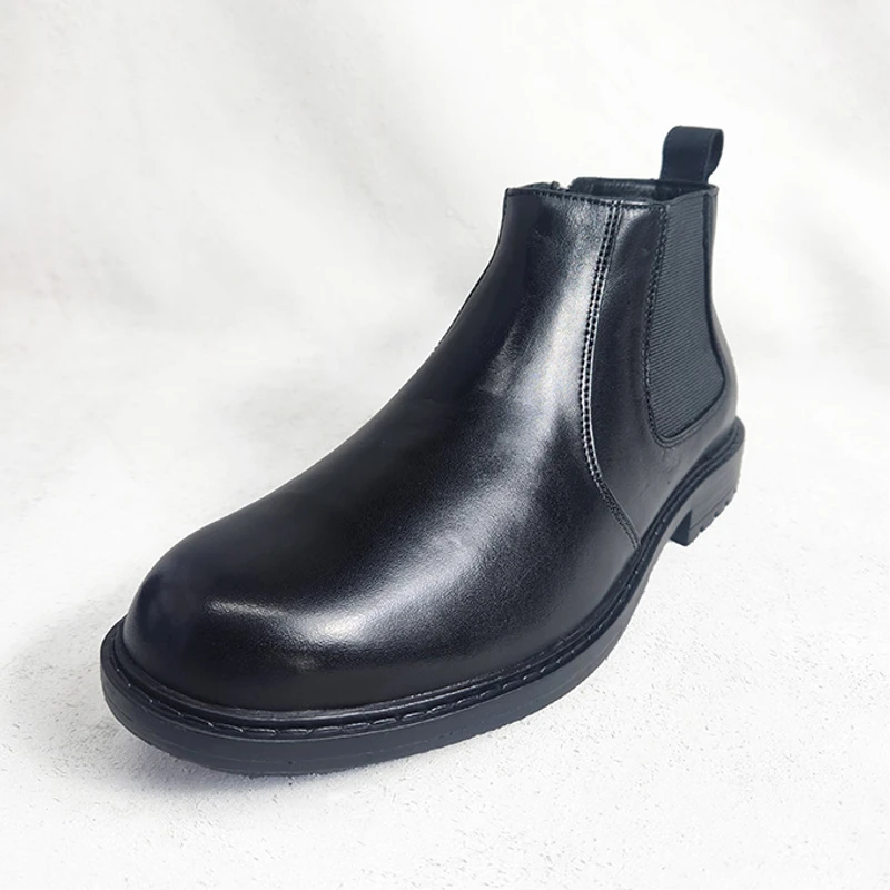 Men’s Leather Chelsea Boot with Chain - Image 5