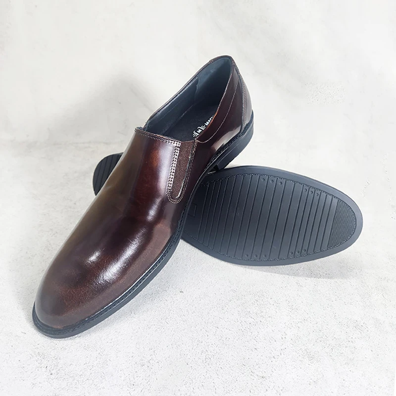 Easy to Wear Leather Shoe (Elastic on the Sides)