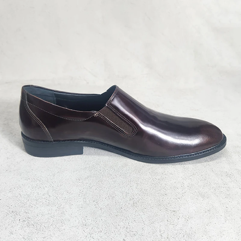 Easy to Wear Leather Shoe (Elastic on the Sides) - Image 3