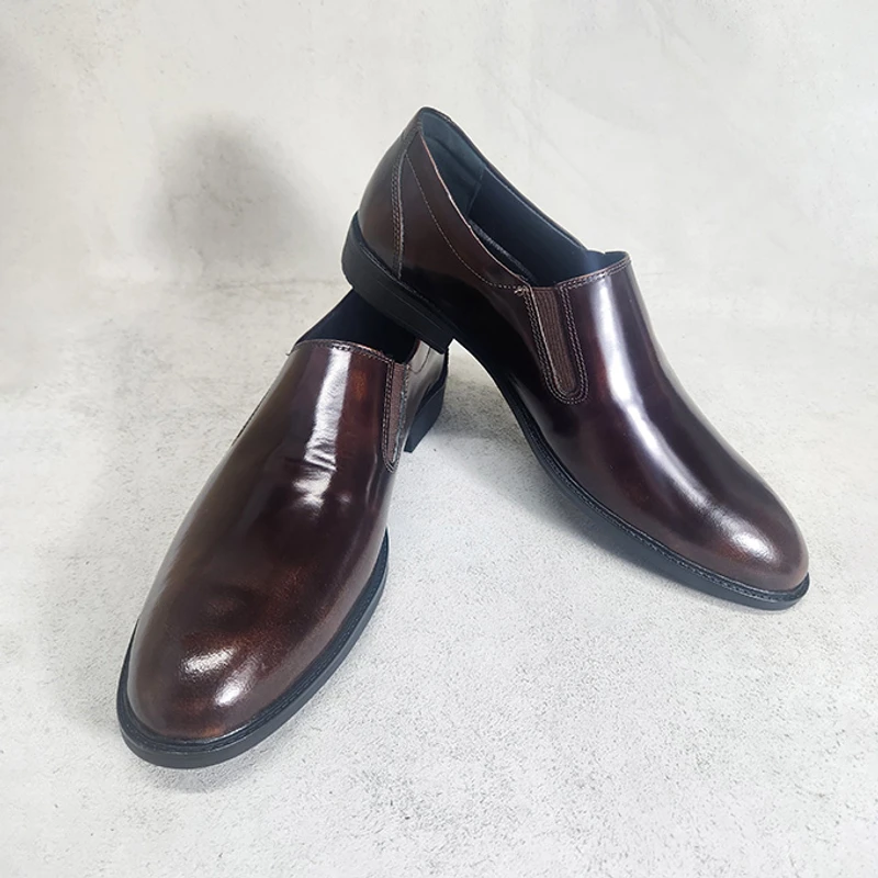 Easy to Wear Leather Shoe (Elastic on the Sides) - Image 6