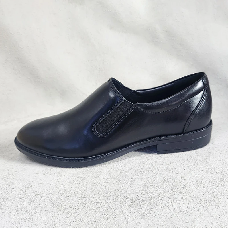 Easy to Wear Leather Shoe (Elastic on the Sides) - Image 3