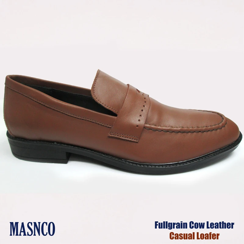 Comfortable Leather Loafer In Brown - Image 3