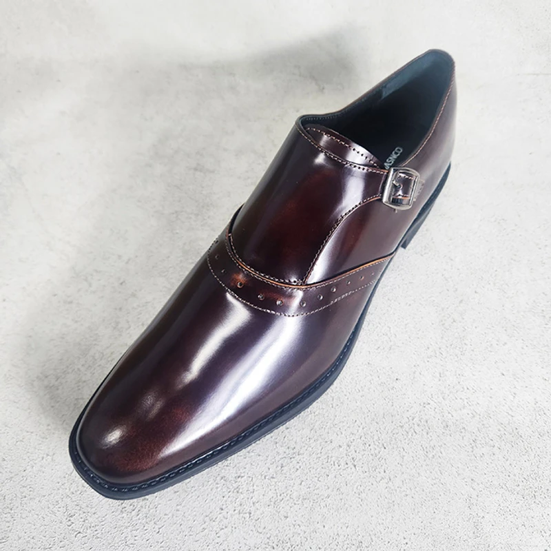 Premium Single Monk Shoe in Brush Off (LBR)