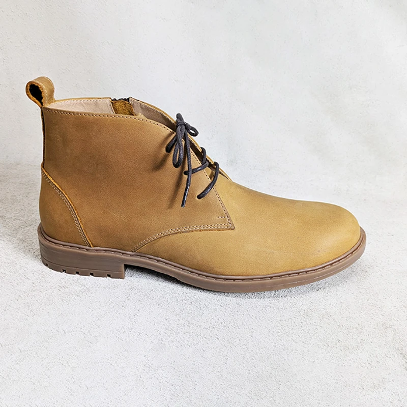 Premium Nubuck Leather Chukka Boot with Chain