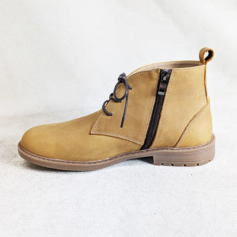 Premium Nubuck Leather Chukka Boot with Chain