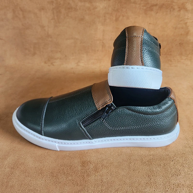 Lightweight 100% Leather Sneaker - Image 3