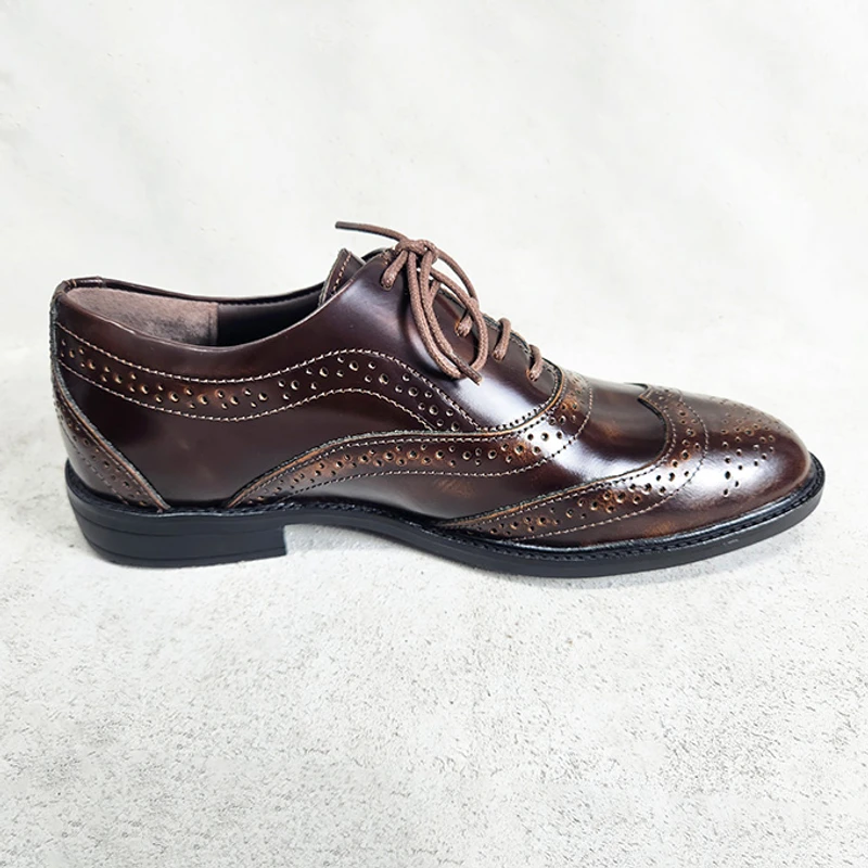 Formal Leather Brogue Shoes for Men - Image 3