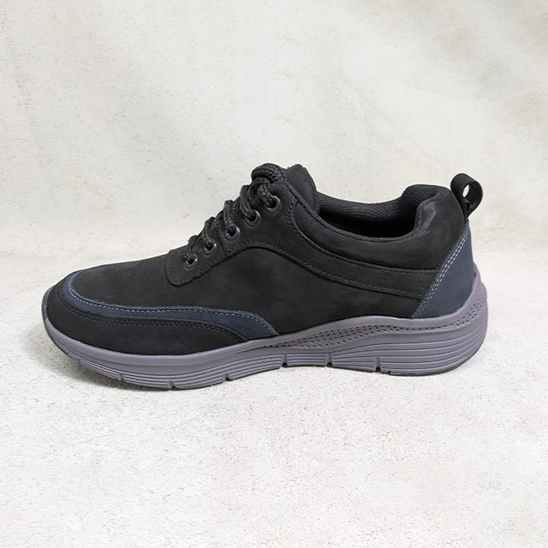 High Quality Men's Leather Sneaker in Black
