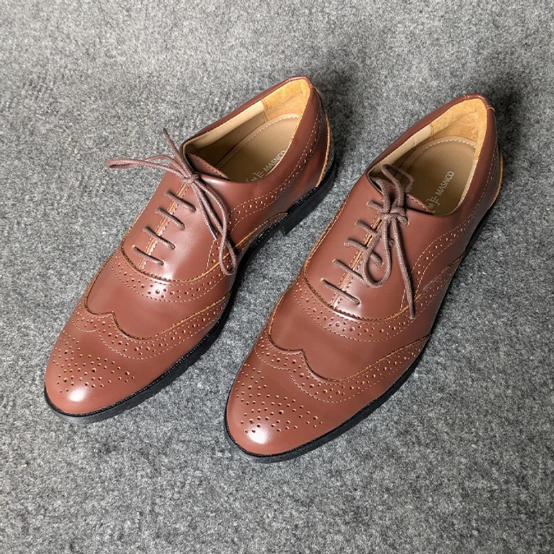 Formal Brogue Leather Shoes for Men