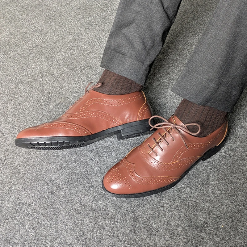 Formal Brogue Leather Shoes for Men