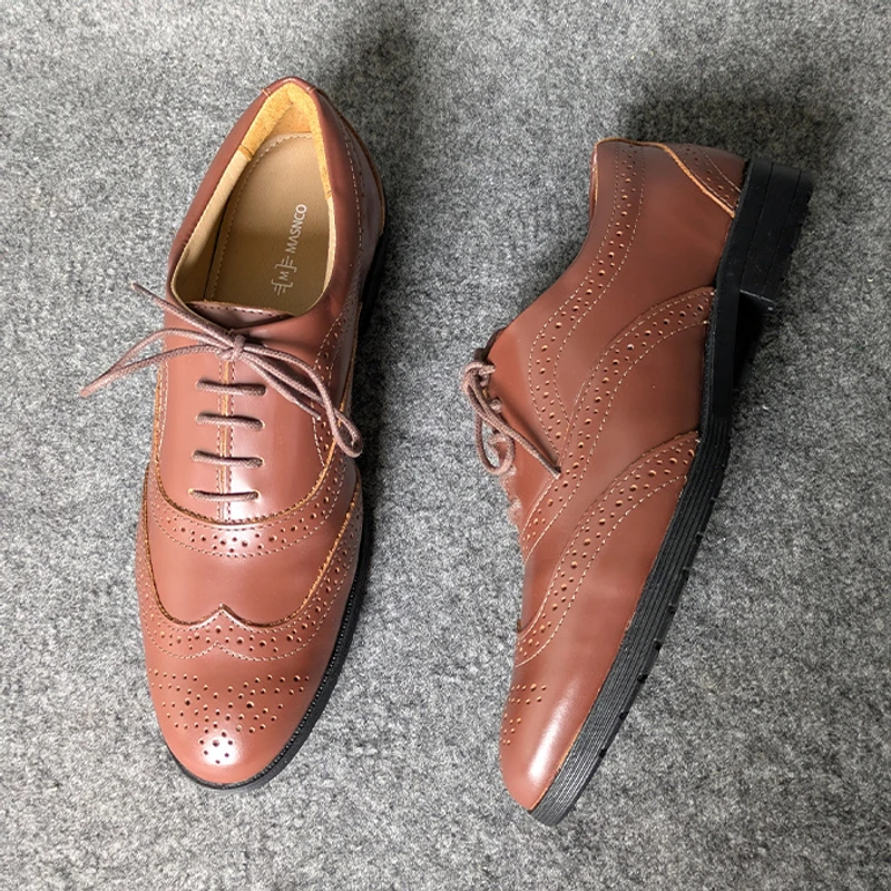 Formal Brogue Leather Shoes for Men - Image 3