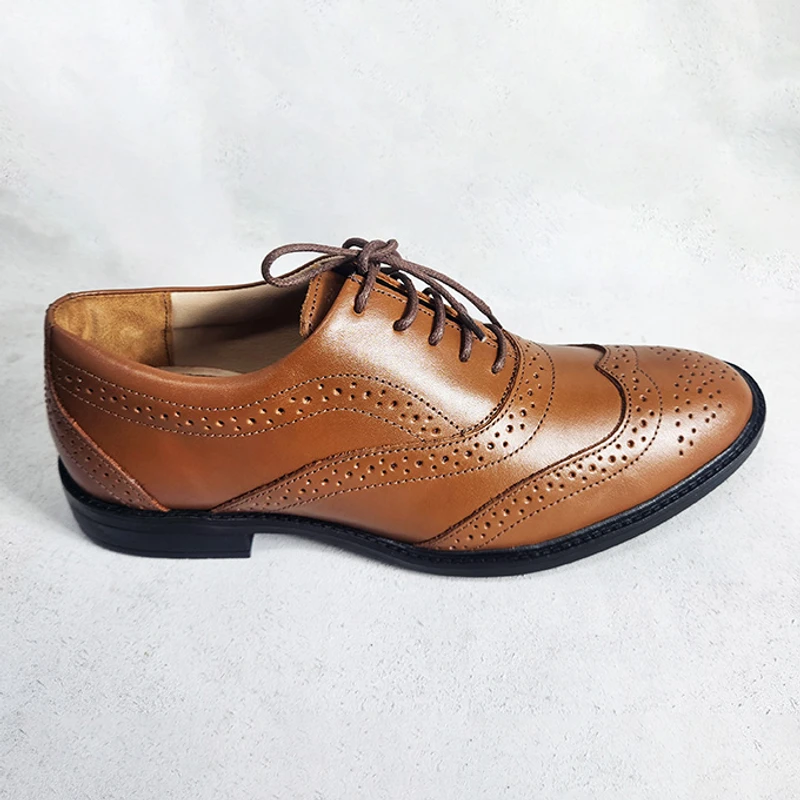 Formal Leather Brogue Shoes for Men - Image 3