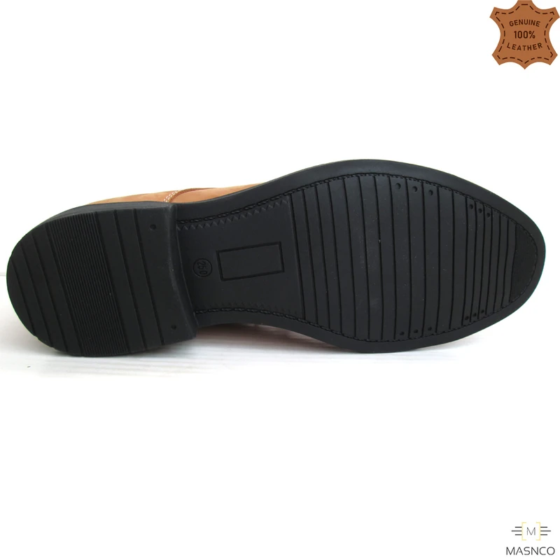 Premium Derby Nubuck Shoes in Camel Color - Image 7