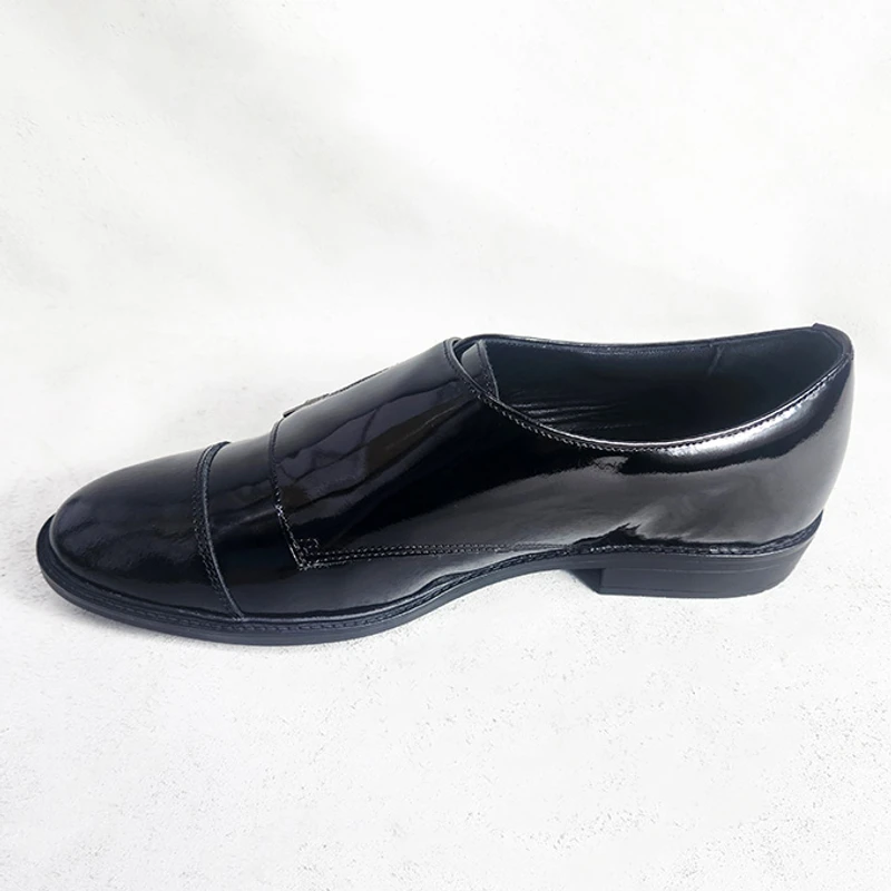 Men's Dress Shoe in Double Monk (Black Patent)