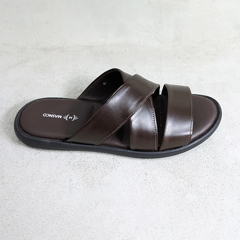 Dark Brown leather straps Sandals