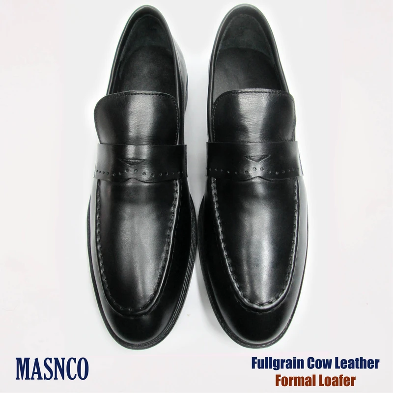 Comfortable Leather Loafer In Black - Image 4