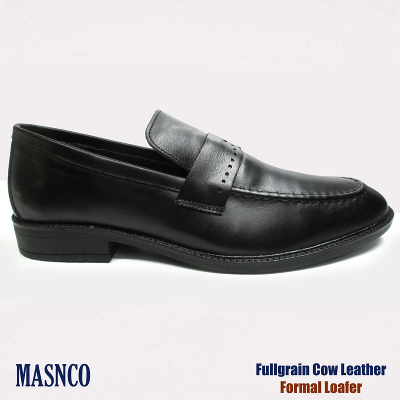 Comfortable Leather Loafer In Black - Image 5