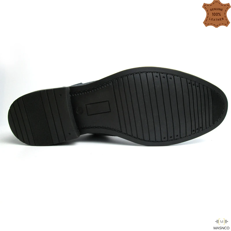 Comfortable Leather Loafer In Black - Image 6