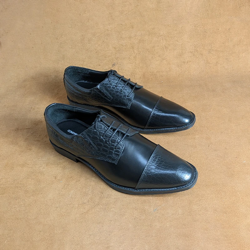 Derby Office Shoe (With Hidden Elastic for Easy Wear)
