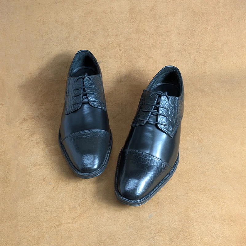 Derby Office Shoe (With Hidden Elastic for Easy Wear) - Image 3