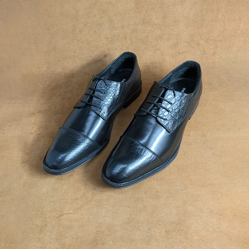 Derby Office Shoe (With Hidden Elastic for Easy Wear) - Image 4