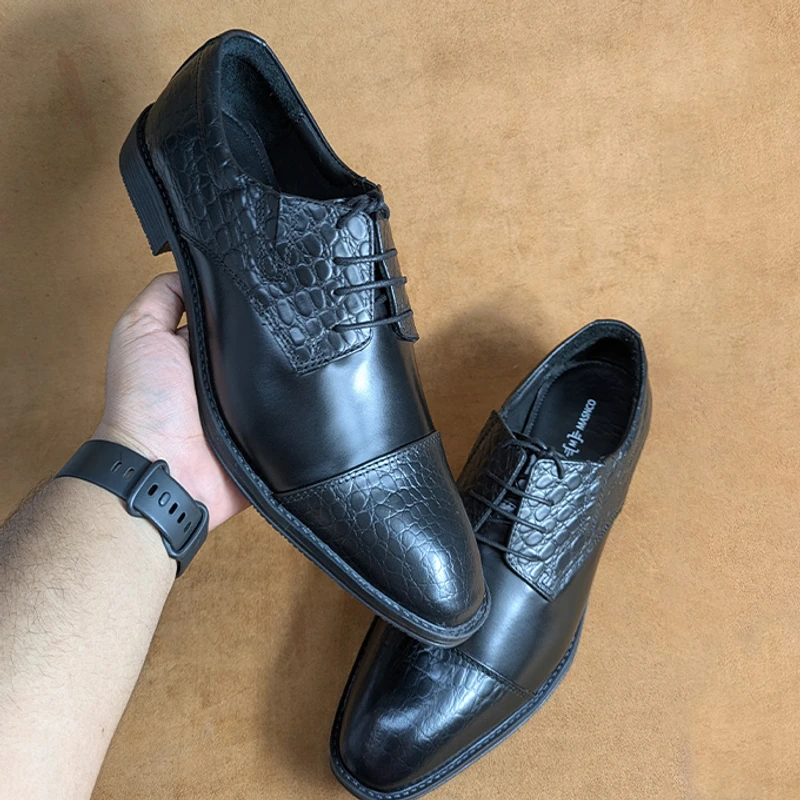 Derby Office Shoe (With Hidden Elastic for Easy Wear) - Image 6