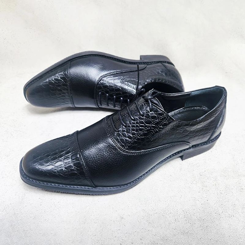 Formal Leather Shoes for Men (Hidden Elastic for Easy Wear)