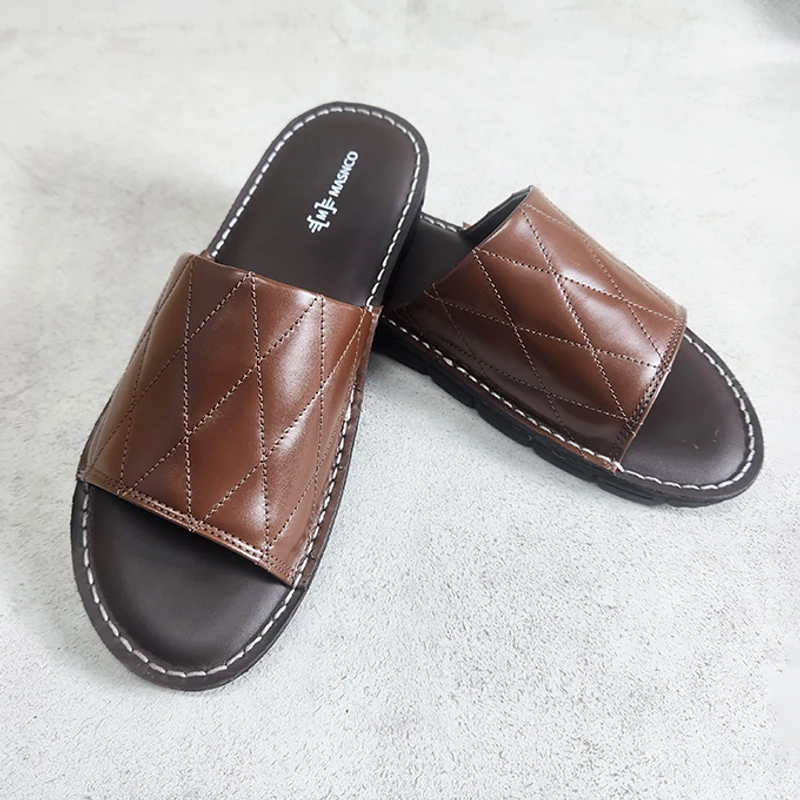 Leather Slider with maximum comfort in DBR - Image 3