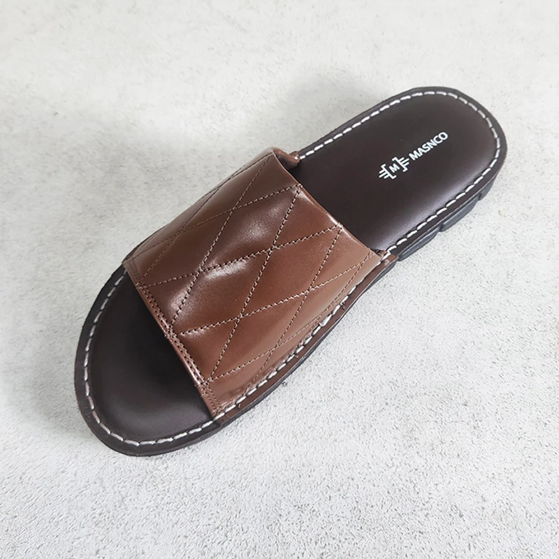 Leather Slider with maximum comfort in DBR - Image 5