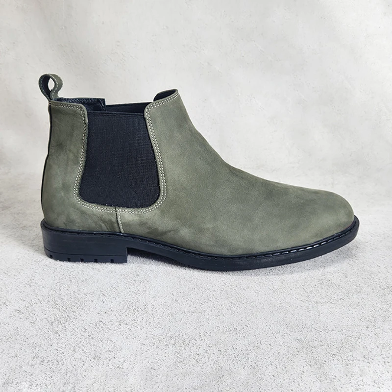 Premium Nubuck Leather Chelsea Boot